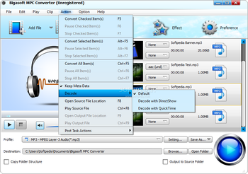 Bigasoft MPC Converter screenshot 9