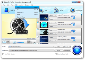 Bigasoft ProRes Converter screenshot 4