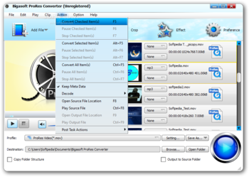 Bigasoft ProRes Converter screenshot 5