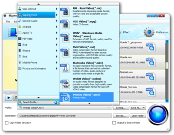 Bigasoft ProRes Converter screenshot 6