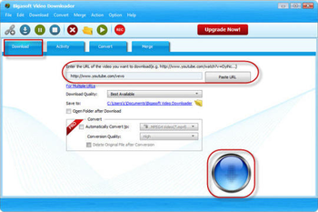 Bigasoft Video Downloader screenshot