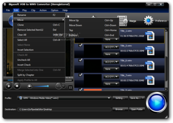 Bigasoft VOB to WMV Converter screenshot 2