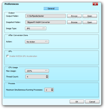Bigasoft WebM Converter screenshot 14