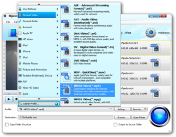 Bigasoft WTV Converter screenshot 3