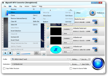 Bigasoft WTV Converter screenshot 4