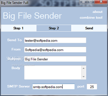 BigFileSender screenshot 2