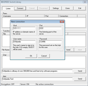 BIGSPEED Secure Socket Library screenshot