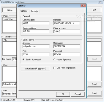 BIGSPEED Secure Socket Library screenshot 2