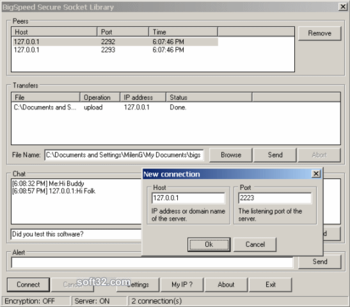 BIGSPEED Secure Socket Library screenshot 3