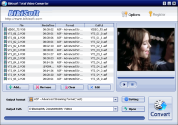 Bikisoft 3GP to Video Converter screenshot