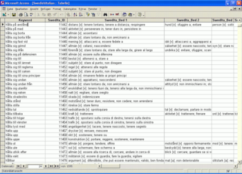Bilingual Italian Dictionary Databases screenshot