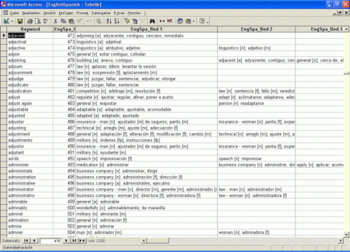 Bilingual Spanish Dictionary Databases screenshot 8