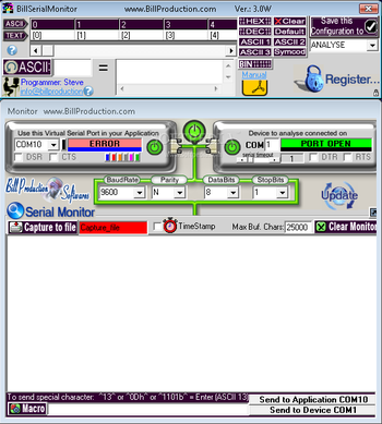 Bill Serial Port Monitor screenshot