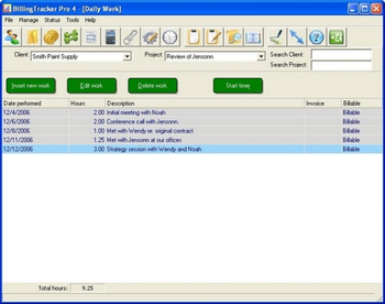 BillingTracker Pro screenshot