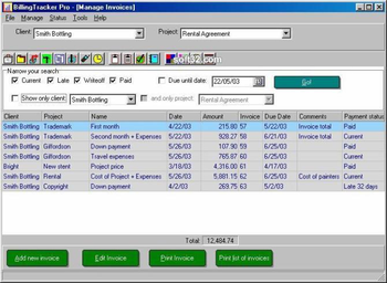 BillingTracker Pro Invoice Software screenshot 3