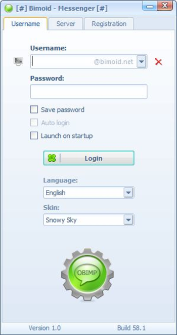 Bimoid messenger screenshot