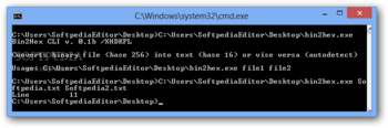 Bin2Hex screenshot