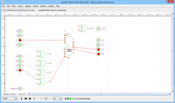 Binary Adder/Subtractor screenshot