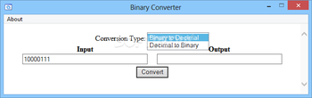 Binary Converter screenshot