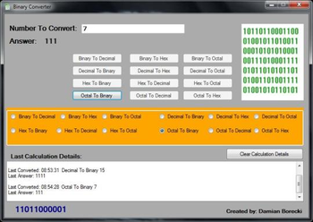 Binary Converter NET screenshot