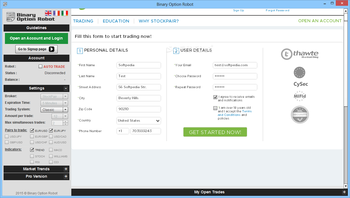 Binary Option Robot screenshot