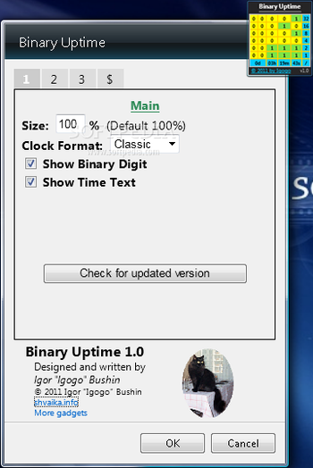 Binary Uptime screenshot 2