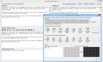 BinaryMark RegEx Edit screenshot 15