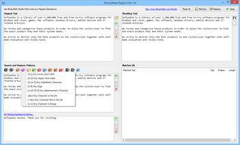 BinaryMark RegEx Edit screenshot 5