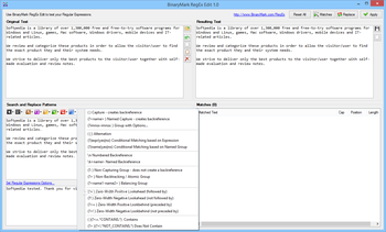 BinaryMark RegEx Edit screenshot 9