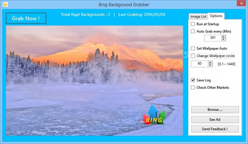 Bing Background Grabber screenshot 2