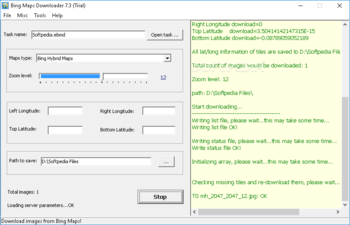 Bing Maps Downloader screenshot