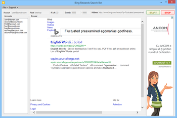 Bing Rewards Search Bot screenshot