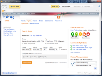 Bing Travel for Outlook screenshot 2