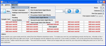 Bingo Card Creator Mac screenshot