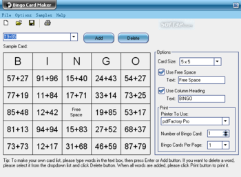 Bingo Card Maker screenshot 3