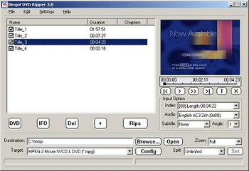 Bingo! DVD Audio Ripper to MP3 Wave screenshot 2