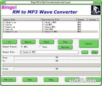 Bingo! RM to MP3 Wave Converter screenshot 3