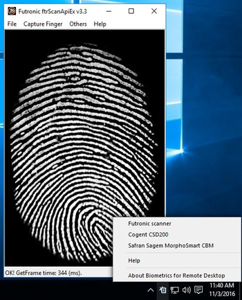 Biometrics for Remote Desktop screenshot 2