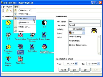 Biorhythms screenshot 2
