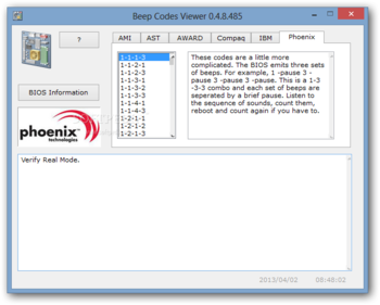 BIOS Beep Codes Viewer screenshot 6