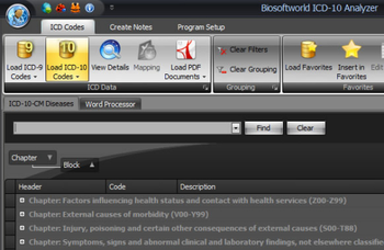 Biosoftworld ICD-10 Analyzer screenshot