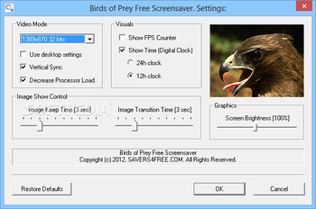 Birds of Prey Free Screensaver screenshot 2