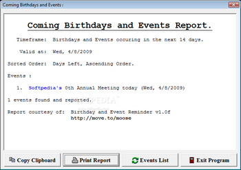 Birthday and Event Reminder screenshot 4