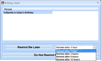 Birthday Reminder Software screenshot 2