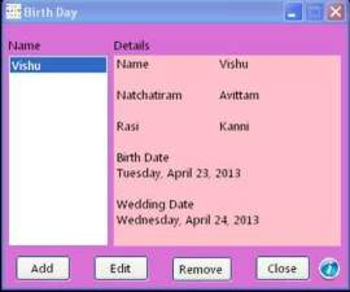 Birthday Star Book screenshot