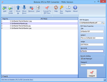 Bistone JPG to PDF Converter screenshot