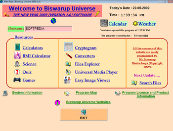 Biswarup Universe screenshot