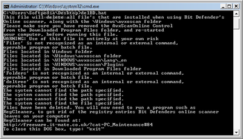 Bit Defender Cleaner screenshot