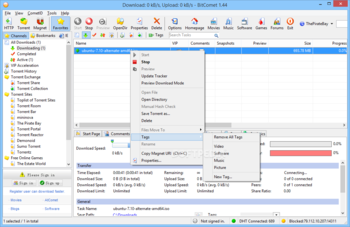BitComet screenshot