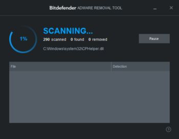 Bitdefender Adware Removal Tool screenshot